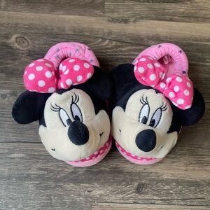 Disney Minnie Mouse Kids Slippers Size 9-10